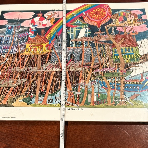 Bruce Johnson "A Special Place To Go" Print with Tree House, Pirate Ship, Castle - Picture 13 of 13